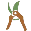 Garden pruning shears icon