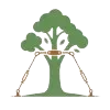 Tree with roots icon